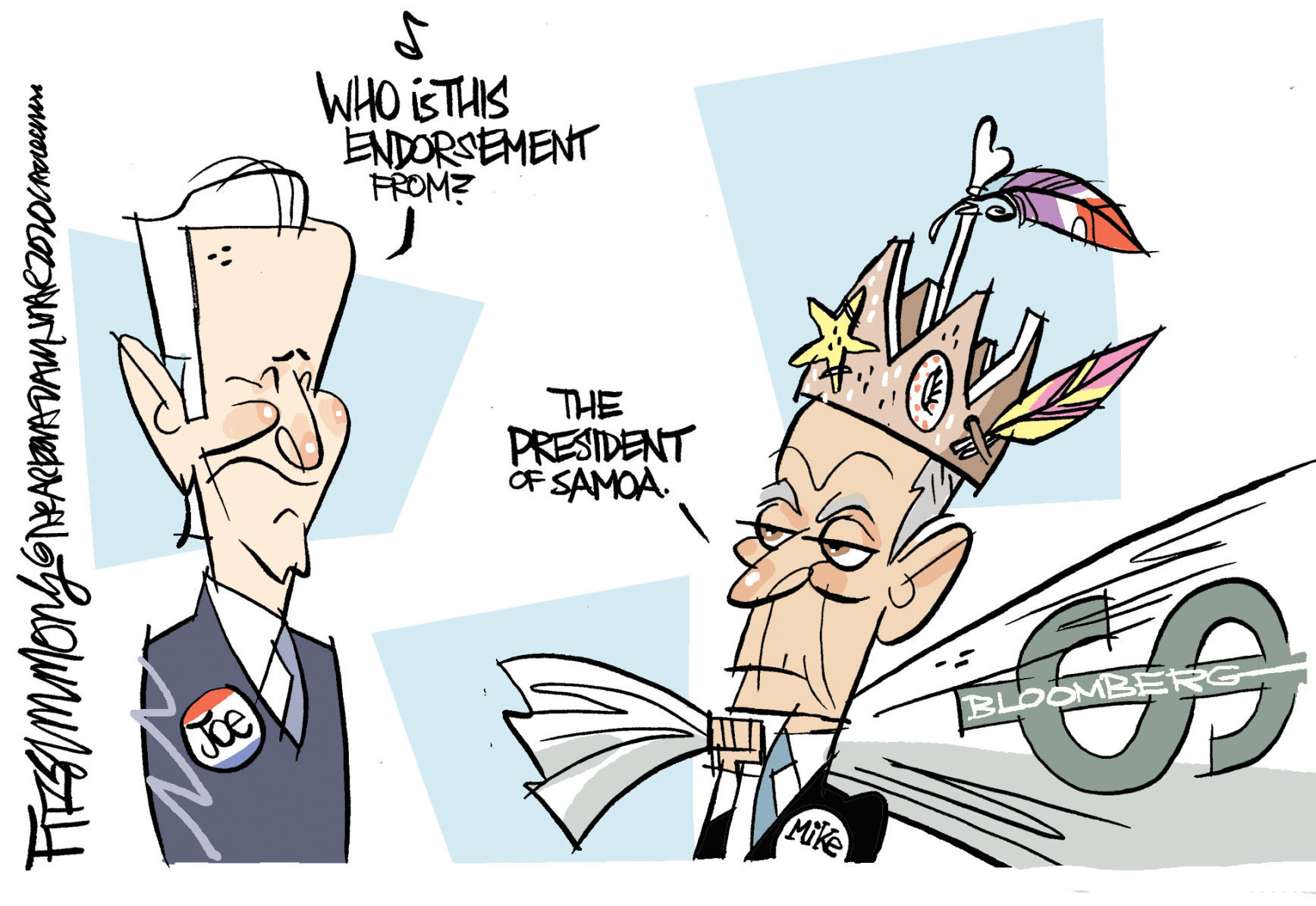 Daily Fitz Cartoon: Bloomberg